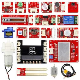 Freeshipping Crowtail Starter Kit for Micro:bit 20 Kids Beginners Learn Programming 20 Lessons Computer Electronic Gifts DIY Kit Twqte