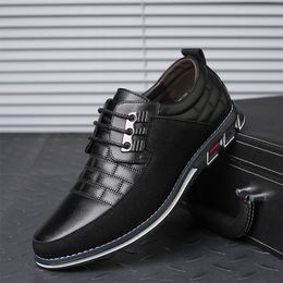 Модельные туфли GAI, повседневные кожаные мужские туфли, модные мужские деловые и офисные удобные лоферы для рабочих, большие размеры, Sapato Masculino 230412