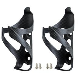 Water Bottles Cages 2PCS Full Carbon Fibre Bicycle Water Bottle Cage MTB Road Bike Bottle Holder Ultra Light Cycle Equipment Mattelight 230412