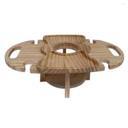 Camp Furniture Outdoor Wine Table Support Holder Space-saving Foldable Picnic Removable Dining Desk Garden For Camping Beach Party