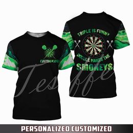 Men's T-Shirts Tessffel Fashion Sports Darts Player Beer Club Games Tattoo Summer Streetwear Casual Funny Unisex Short Sleeves A6 230412