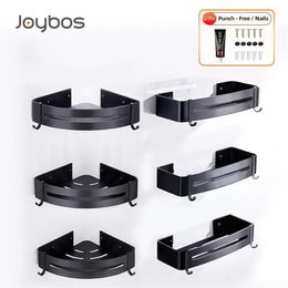 Bathroom Storage & Organization Joybos Space Aluminum Shelf Shower Shelves No-drill Wall Mount Rack Corner Accessories235q