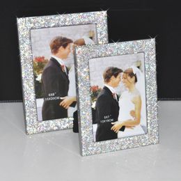 Picture Frames 678inch Highend Crystal Po Styling Bling for Pictures Personalized Home Desk Decor Kid 230411