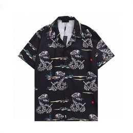 Men Designer Shirts Summer Shoort Sleeve Casual Shirts Fashion Loose Polos Beach Style Breathable Tshirts Tees ClothingQ22