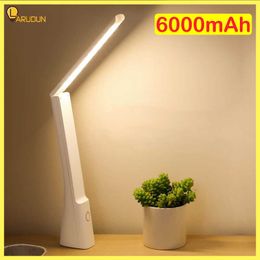 Desk Lamps 6000mA LED Table Lamp Student Eye Protection Charging Desk Lamp Touch Foldable Children's Reading Bedside Light Learning Specia P230412