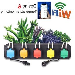 WiFi Programme Programable Peristaltic Pump Saltwater Marine Coral Reef Aquarium Fish Tank Dosing Pumps Cavef