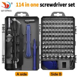 Screwdrivers 114In 1 Set Magnetic Phone Repair PC Tool Kit Precision Torx Hex Hand Tools 230412