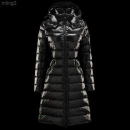 Womens Down Parkas 23 Womens Long Down Jacket Winter Parkas Coats Top Quality Women Casual Outdoor Feather Woman Outwear Thicken High Grade Windproof and Warm d Jkr8