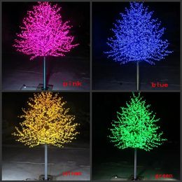 LED waterproof outdoor landscape garden peach tree lamp simulation 1 5-3 meters 480-2304 LED cherry blossom tree lights garden de301k