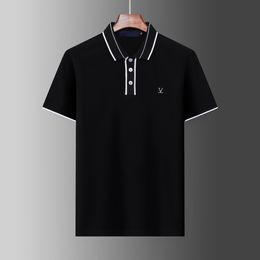 2024 Spring Luxury Italy Men T-Shirt Designer Polo Shirts High Street Embroidery small horse Printing Clothing Mens Brand Polo Shirt