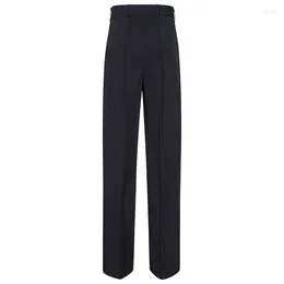 Stage Wear 2023 Men's Ballroom Dance Pants Black Modern Dancing