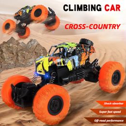 Toy Car 4wd Shock Absorbing Crash Avoidance Off-road Vehicle Inertia Climbing Stunt Driving Children's Toy Cars