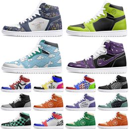 new winter Customised Shoes 1s DIY shoes Basketball Shoes damping Men's 1 Women's 1 Anime Customised Character Trend Versatile Outdoor sneaker
