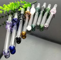 Smoking Pipe Mini Hookah glass bongs Colourful Metal Shape Coloured skull glass suction nozzle