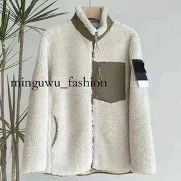 Designer Mens Topstoney Stones Island Jackets Man Jacket Coats Winter Thick Long Sleeve Zipper Hoodie Lamb Style Outwear with68