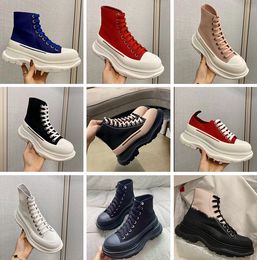 Men's Genuine Leather Ankle Tasman gothic boots with Wide Shoelaces - Hip-hop Street Style High-top Sneakers in Big Size Maga Jumbo