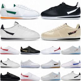 Fashion Designers Basic Leather Shoes Black Casual Shoes Mens Womens Sneakers Classic White Forrest Gump Stranger Things Obsidian Designer Men Women Sports Shoes