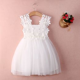 Girl's Dresses XMAS Baby Girls Party Lace Tulle Flower Gown Fancy Dridesmaid Dress Sundress Girls Thanksgiving Dress 230413