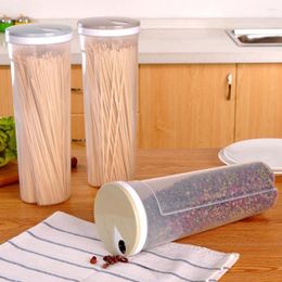 Storage Bottles Noodle Box Plastic Multifunction Spaghetti Dried Fruit Roasted Seeds Grains Boxes Case Food Canister