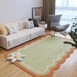 Carpet Simple Irregular Living Room Large Area Girly Bedroom Decor Plush s Studio Lounge Rug Thickened Non slip Floor Mat 230413