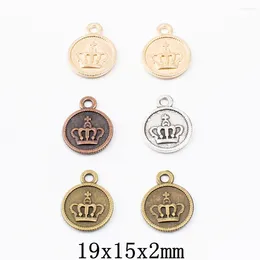 Charms 60pcs Crown Craft Supplies Pendants For DIY Crafting Jewelry Findings Making Accessory 862