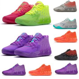 LaMelo Ball 1 MB.01 Designer Shoe Men Basketball Shoes Black Blast Buzz City LO UFO Not From Here Queen City Rick and Morty Rock Ridge Red Trainers Sports Sneakers 40-46