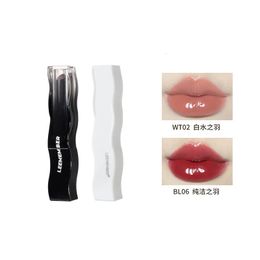 Lipstick LEEMEMBER Black Feather Series Lipstick Moisturising Solid Lip Gloss 231113