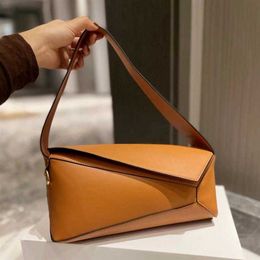 Party Shopping Vacation Shoulder Bags 29cm Underarm bag Women Handbags tote bag Cowhide Crossbody Hobo Slim Geometric Covered Fron264GHigh quality