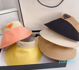 Resort Visors Stylish Sunhat Luxury Designer Visor Men Women Hats Caps Bucket Hat High Quality Wide Brim Cap Summer Driving Beach