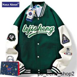 Men's Jackets Nasa jacket about Flagship Store Baseball Uniform Spring Autumn Winter New Fashion Couple Casual Jacket Large 7 0NRO