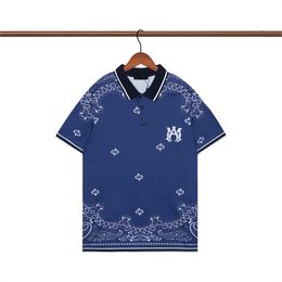 New Fashion London England Polos Shirts Mens Designers Polo Shirts High Street Embroidery Printing T shirt Men Summer Cotton Casual T-shirts Q11