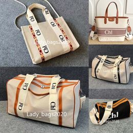 New Canvas Duffel Bag WOODY Tote Men Large Capacity Duffle Bags Women Luxury Designer Handbag NYLON Hobo Linen Beach Crossbody Shoulder Luggage Travel Bags Big