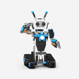 Freeshipping XuanPing DIY STEAM Block Building RC Robot Stick /App Control Progarmmable Robot Toy develop logic thinking practical abil Sicb