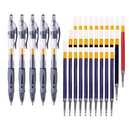 Ballpoint Pens 05mm Retractable Gel Set Blackredblue Ink for Writing Refills Office Accessories School Supplies Stationery 231113