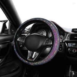 Steering Wheel Covers Cover Rhinestones Bling Diamond Fit For SUVs Sedans