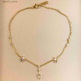 Anklets Brand Pure 925 Sterling Silver Jewelry For Women Beach Anklet Charm Pendant Anklet Design Summer Anklets Luxury Brand Q231113