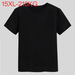 Men's T Shirts High Quality Summer Spring Men T-Shirt Short Sleeve Tees Cotton Large Size Big 8XL 9XL 10XL 14XL 15XL Loose Tshirt Tops 52 54