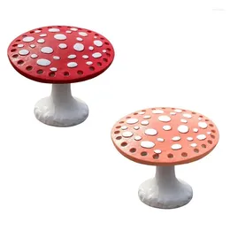 Jewellery Pouches 2 PCS 26 Holes Mushroom Earring Holder Resin Display Rack Jewerlry Stand Organiser