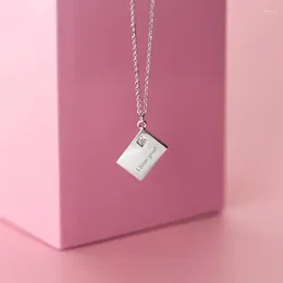 Pendants MloveAcc 925 Sterling Silver Necklace Jewellery "I Love You" Letter Pendant Special Xmas Gift For Girl Friend Wife