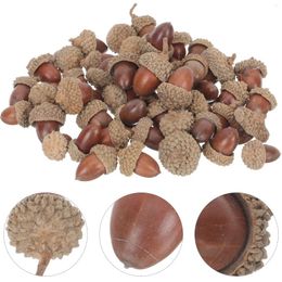 Party Decoration 50 Pcs Wedding Table Decorations Artificial Acorn Pendants Xmas Acorns Wreath DIY Ornament