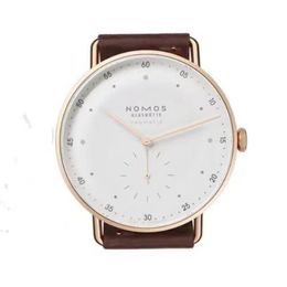 Fashion Brand Casual Nomos Business de couro impermeabilizado Business Watch Men Dress Watches 910