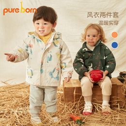 Coat Pureborn Baby Toddler Boys Girls Waterproof 3-in-1 Ski Snow Jacket 2 Piece Fleece Liner Insulated Winter