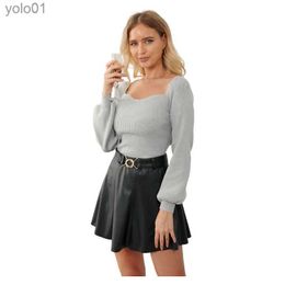 Women's Sweaters Women Sweaters Cute Button Up O-Neck Long Sle Pullovers Autumn Knitted Bottoming Shirts Korean Single Breasted Undercoat TopsL231112