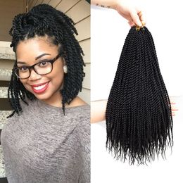 14 Inch Senegalese Twist Crochet Hair Braids Small Crochet Twist Crochet Braiding Hair Senegalese Twists Hairstyles for Black Women