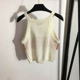 Camisoles Tanks Fashion Women's Sexy Club Knitted Crop Tank Tops Summer Casual Sleeveless Short Camisole Vest Red Green Blue Purple 230413