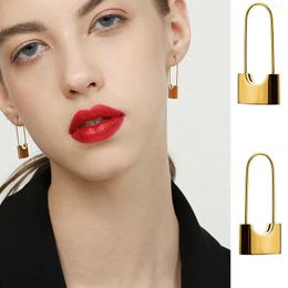 Dangle Earrings Lock Safety Pin Small Hoop For Women Girls Minimalist Huggie Hoops Love Drop Earring Birthday Jewelry Gifts