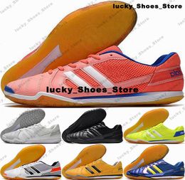 Indoor Turf Top Sala IC IN Soccer Shoes Size 12 Soccer Cleats Football Boots Us12 Scarpe Da Calcio Women Us 12 Mens botas de futbol Eur 46 Sneakers White Crampons