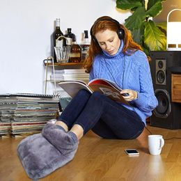 Carpets Electric Heating Shoe Cover USB Charging Thermal Detachable Pad Feet Warmer Safe Comfortable For Office