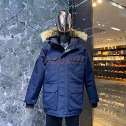 Parkas Mens Down Puffer Jackets Canada Winter Pater Designer Outdoor Wear Женщины верхняя одежда Мужчины Женщины Большой Мехо