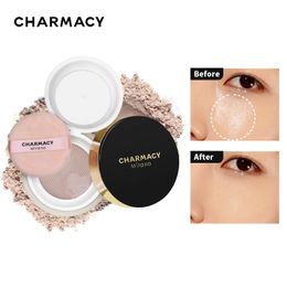 Face Powder CHARMACY Long-lasting Waterproof Loose Powder Matte Oil-control Mineral Make Up Cosmetics For Face Finish Setting With Puff 231113